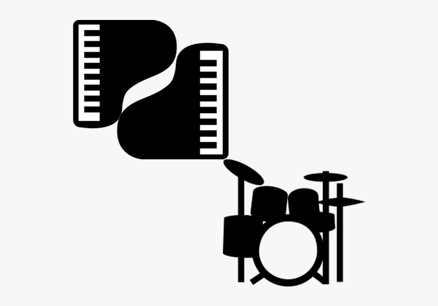 Guitar Piano And Drum, Transparent Clipart