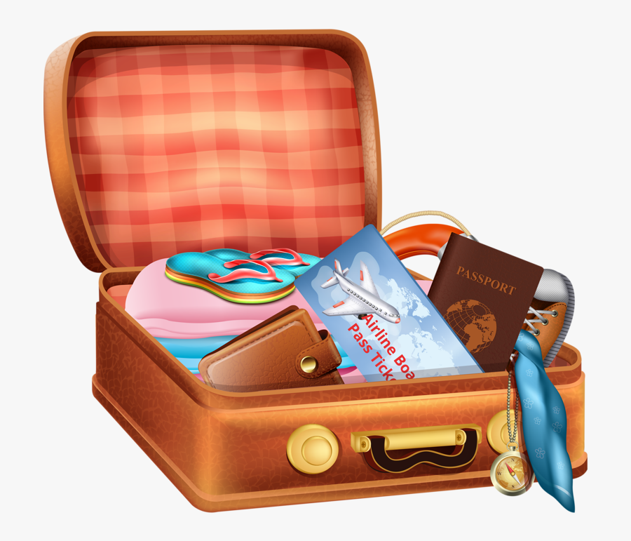 Open Suitcase Clipart Png, Transparent Clipart