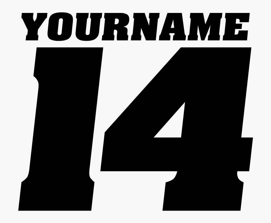 1 Color Race Number Decals With Name - 4 Race Number Decals, Transparent Clipart