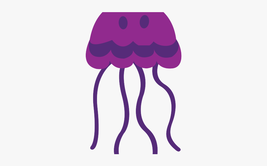 Cartoon Jellyfish No Background, Transparent Clipart
