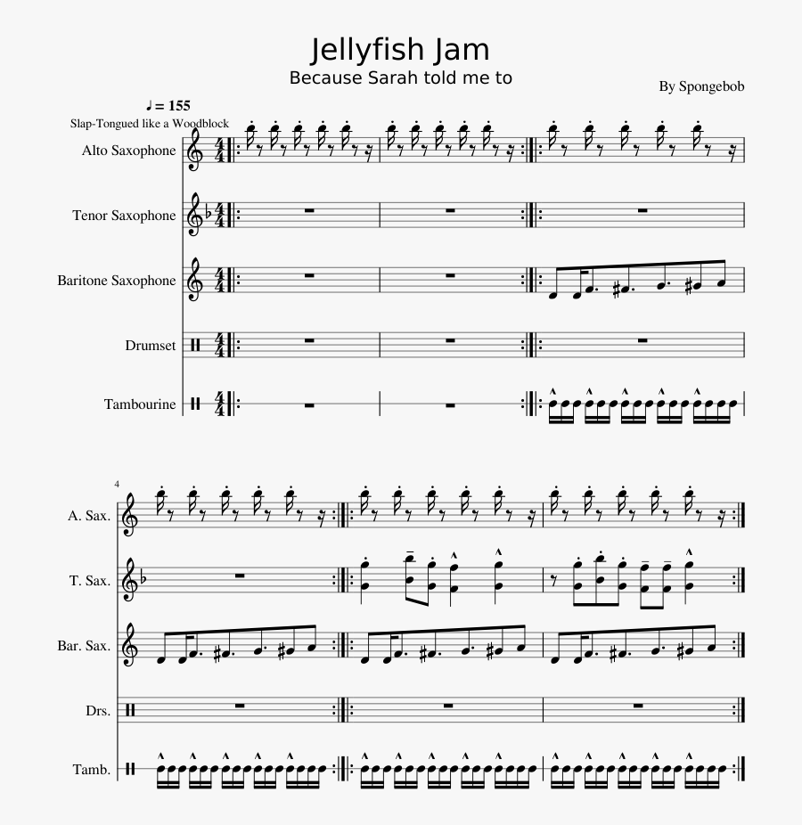 Jellyfish Jam Piano Sheet Music, Transparent Clipart