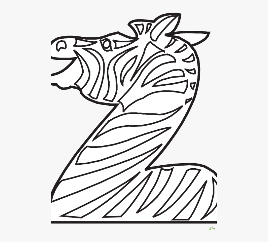 Animal Alphabet Coloring Pages Z, Transparent Clipart