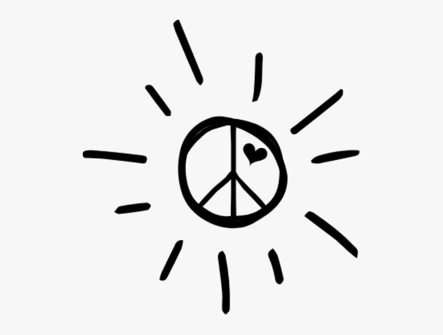 Be The Sunshine - Free Clip Art Peace Sign, Transparent Clipart