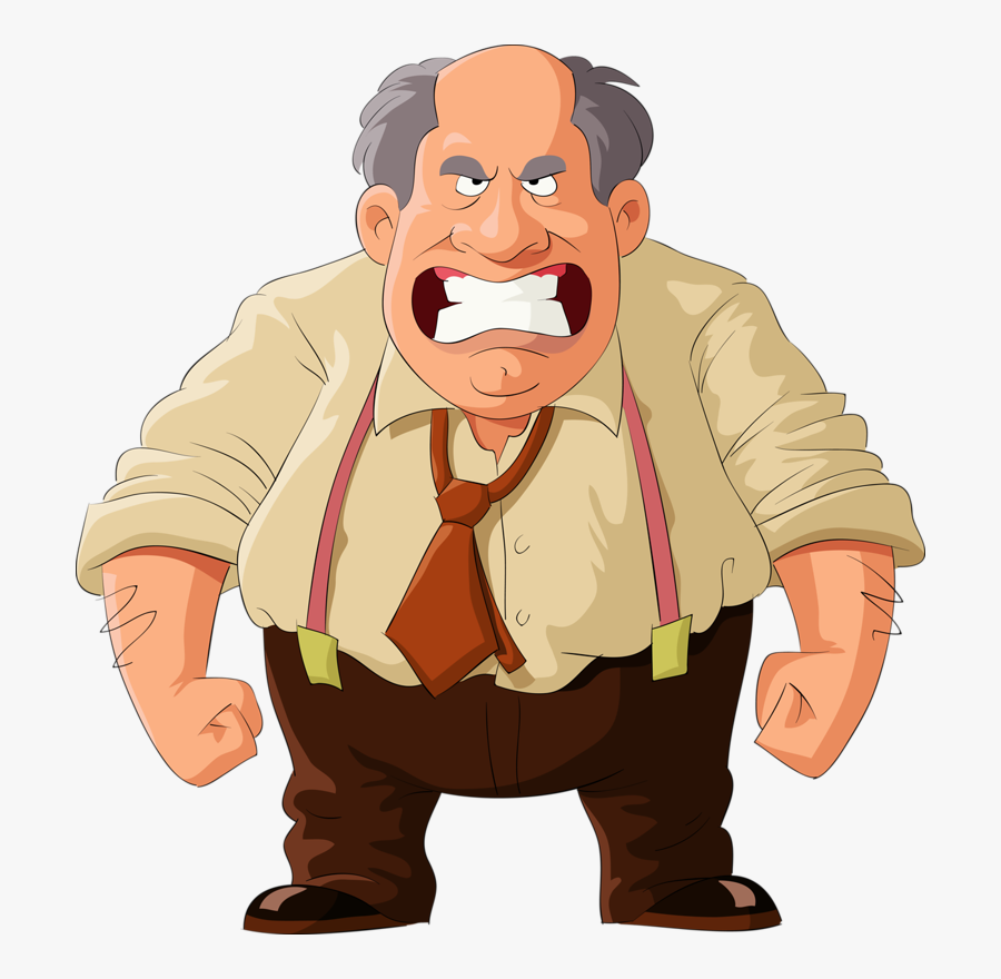 Stock Illustration Cartoon Teeth - Angry Man Cartoon Png, Transparent Clipart