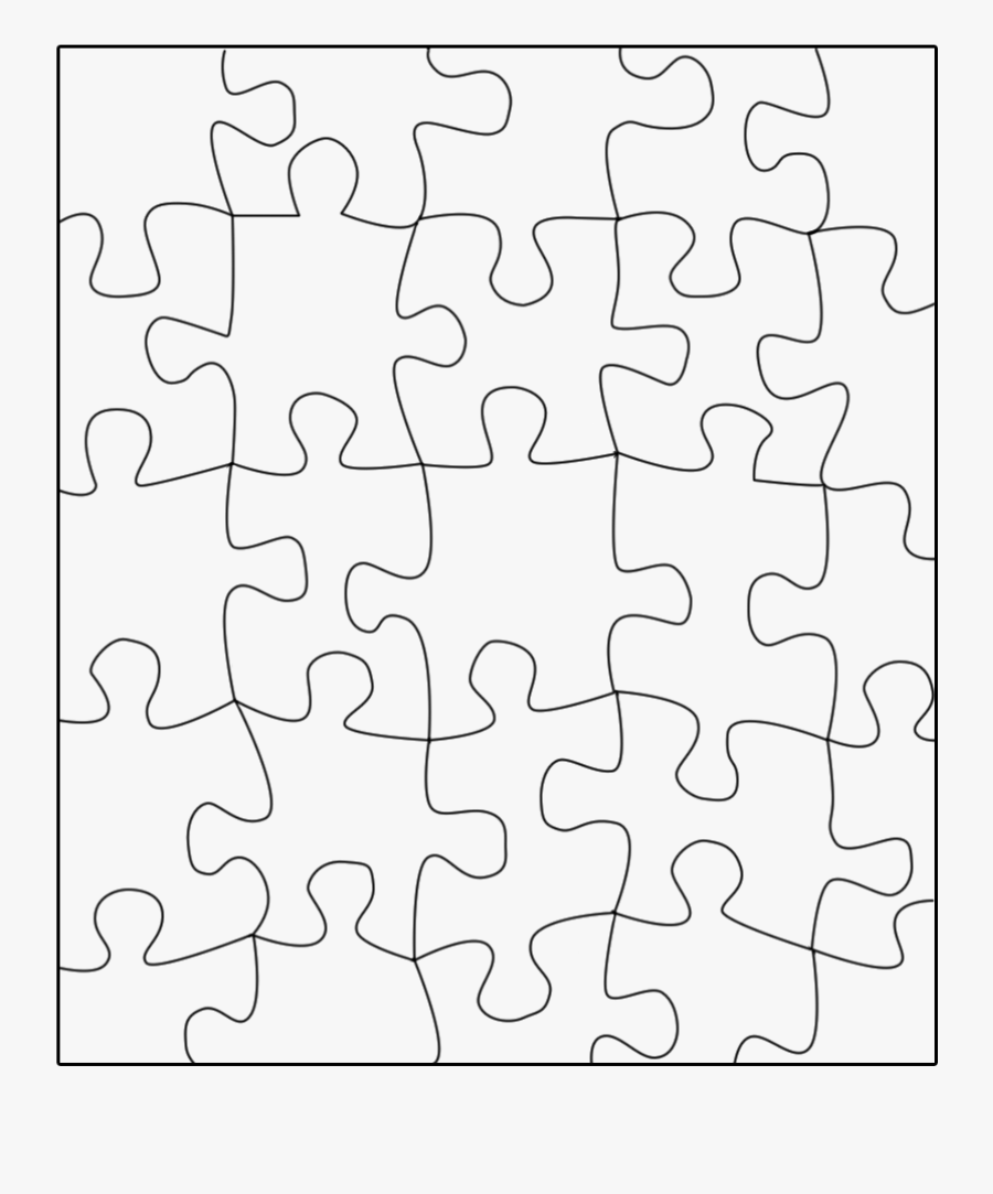 Printable Pieces Lovetoknow Easy - Cut Out Puzzle Template, Transparent Clipart