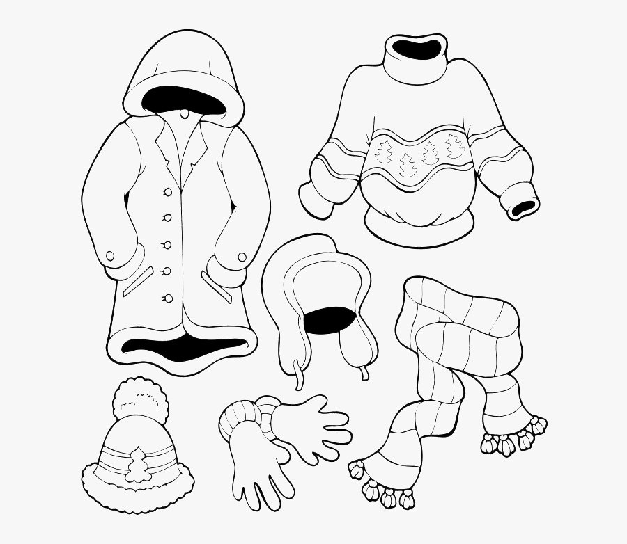 Coloring Pages For Clothes, Transparent Clipart