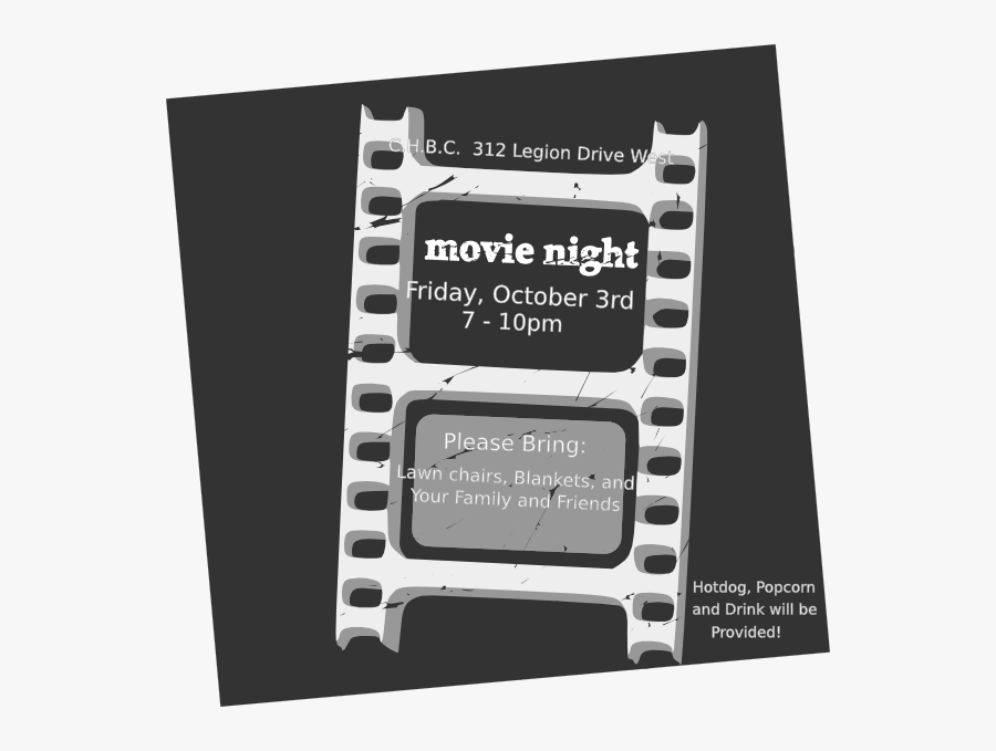Advertisement The Movie Night, Transparent Clipart