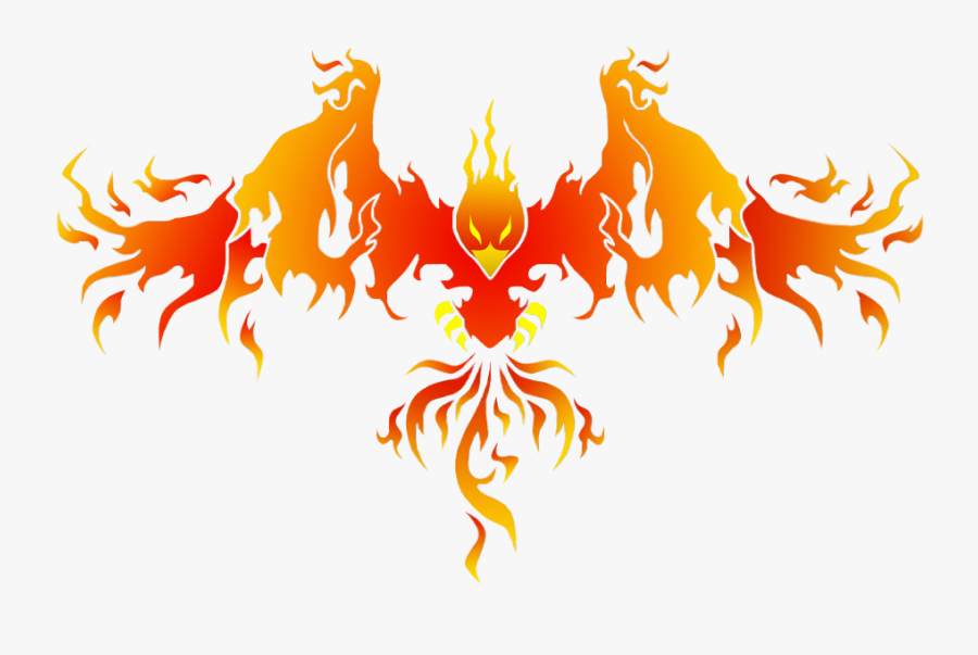 Phoenix Clipart Flaming - Logo Phoenix Bird Png, Transparent Clipart
