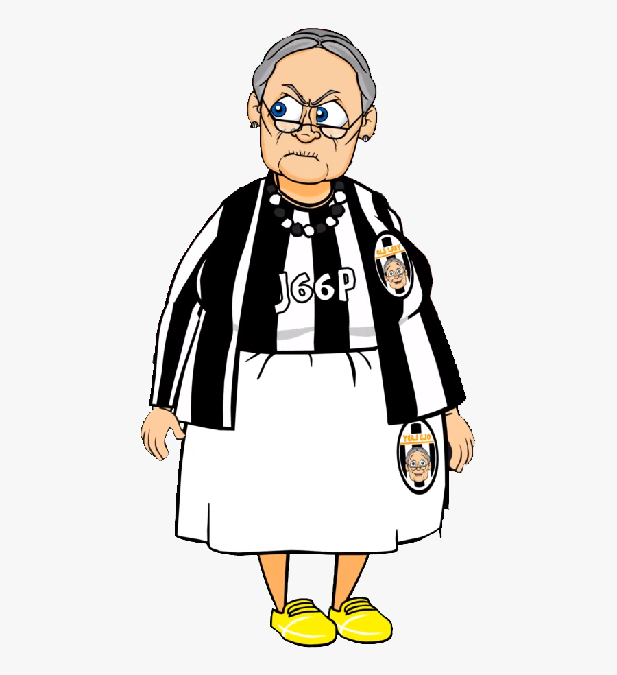 442oons Wiki - Old Lady Juventus 442oons, Transparent Clipart