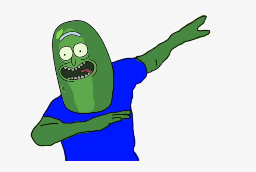 Pickle Rick Dabbing, Transparent Clipart