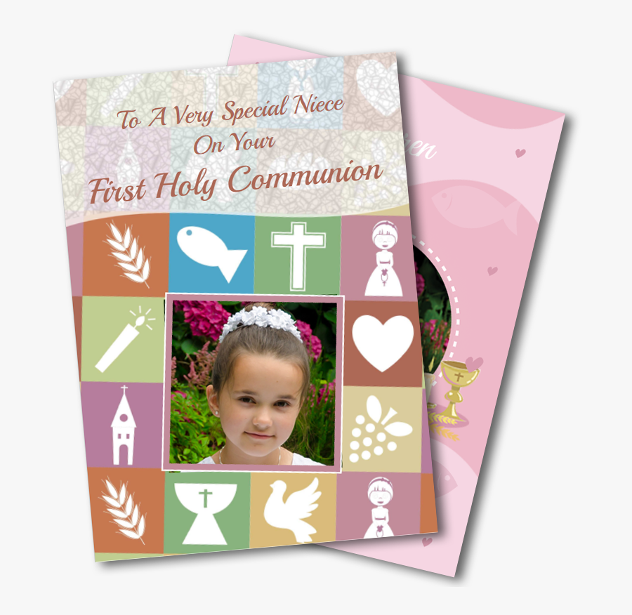 Communion Greeting Cards For Girls - Greeting Card, Transparent Clipart