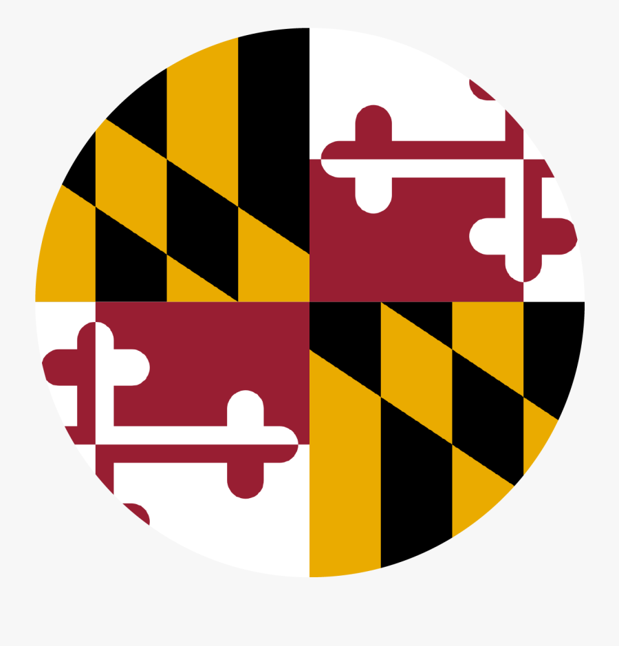 Md Flag Icon - Maryland Seal And Flag, Transparent Clipart