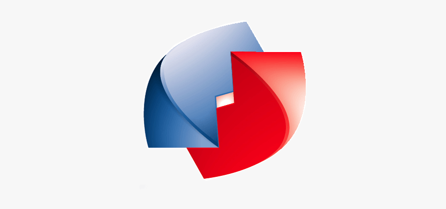 Chevron Logo Red - Logo With Blue And Red, Transparent Clipart