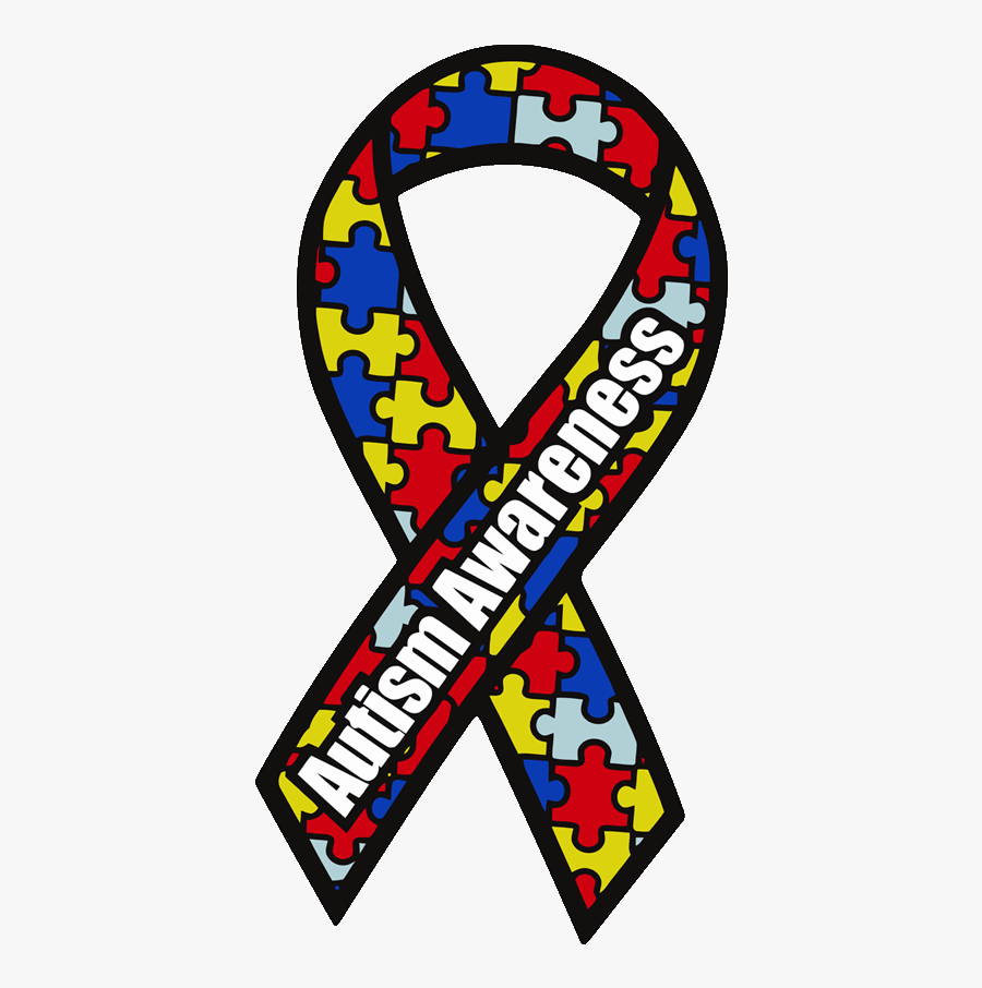 Autism Awareness Month - Autism Awareness Ribbon No Background, Transparent Clipart