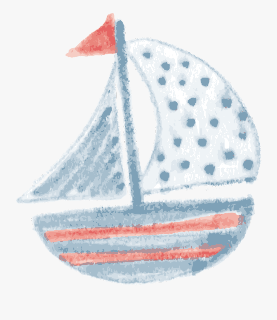 #ftestickers #clipart #illustration #boat #ship #cute - Sail, Transparent Clipart