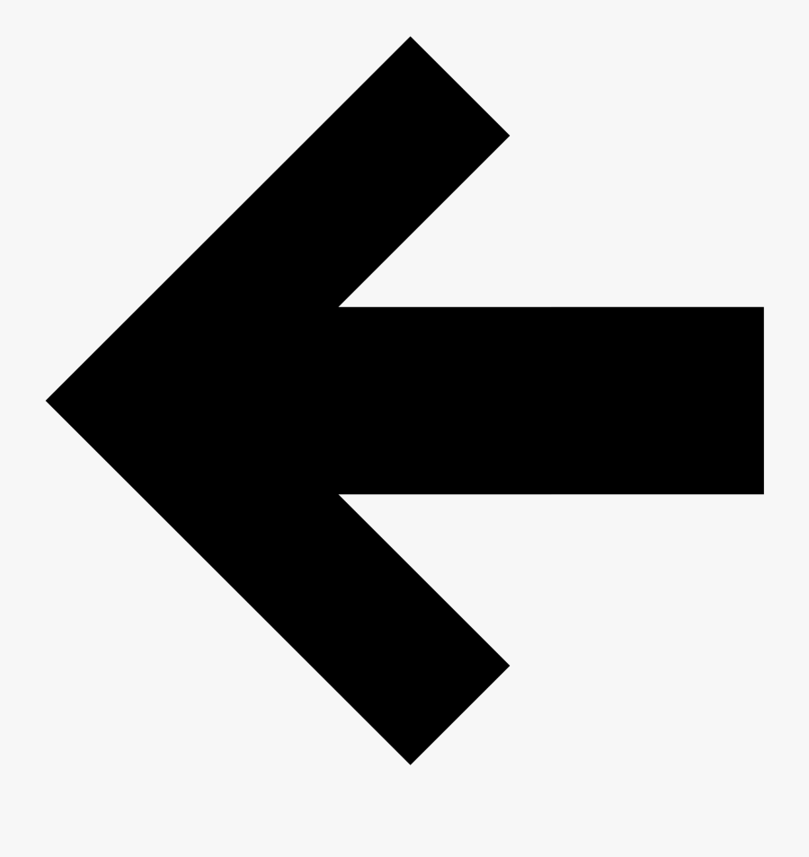File Simpleicons Interface Arrow - Arrow Pointing Left, Transparent Clipart