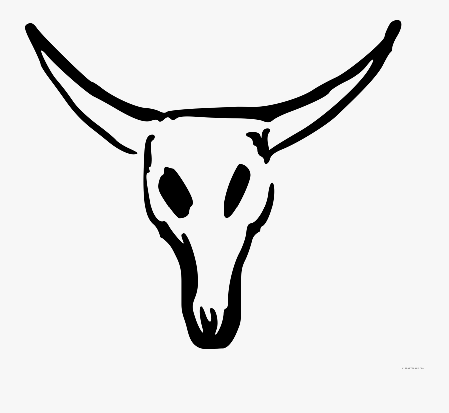 Black And White Cow Pictures - Cow Skull Drawing Easy, Transparent Clipart