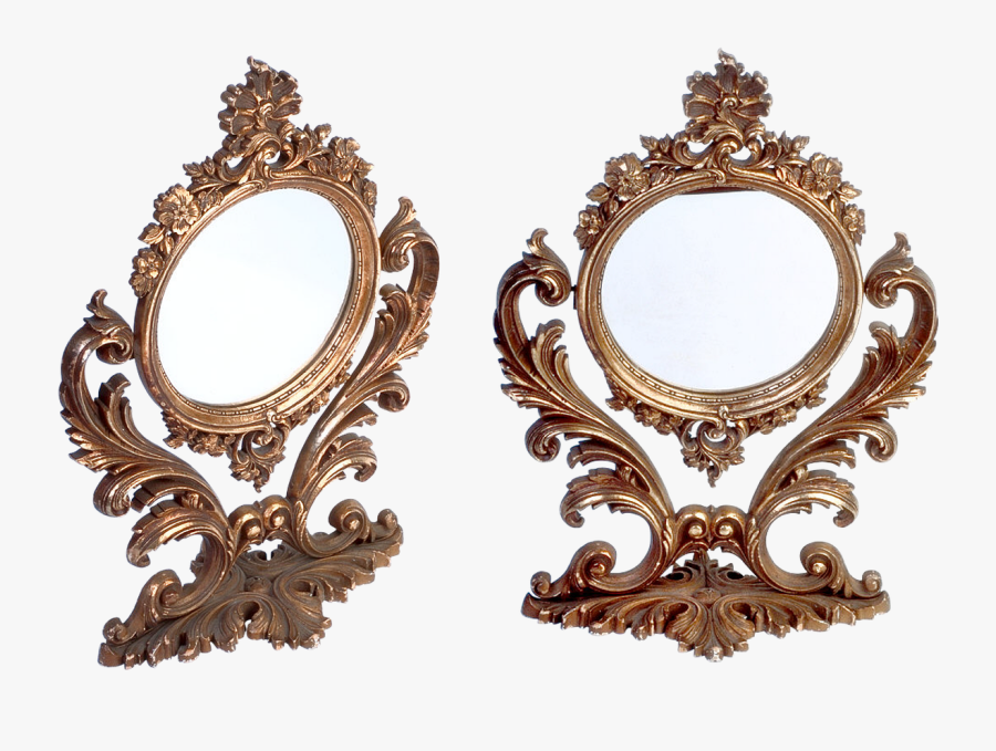 Mirror Antique Mirror Watch Free Picture - History Of Mirror, Transparent Clipart