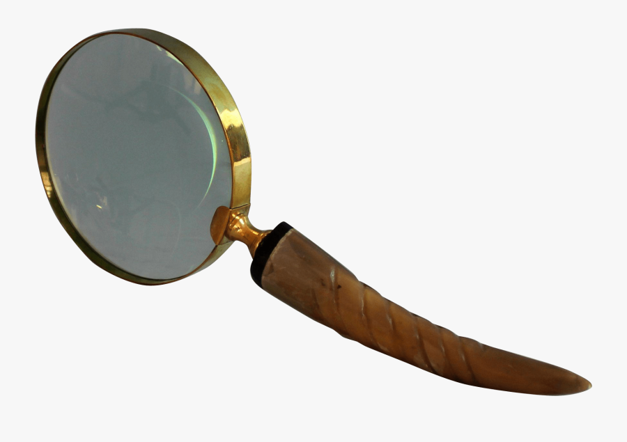 Vintage Gold Metal And Horn Magnifying Glass B From - Bowie Knife, Transparent Clipart