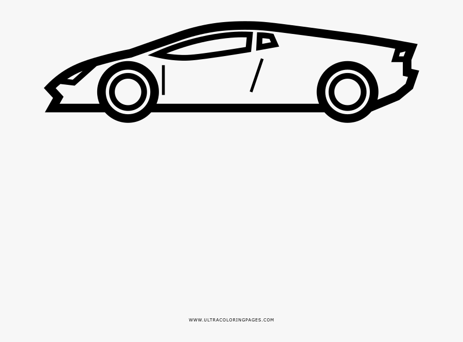 Coloring - Auto Sportiva Disegno, Transparent Clipart