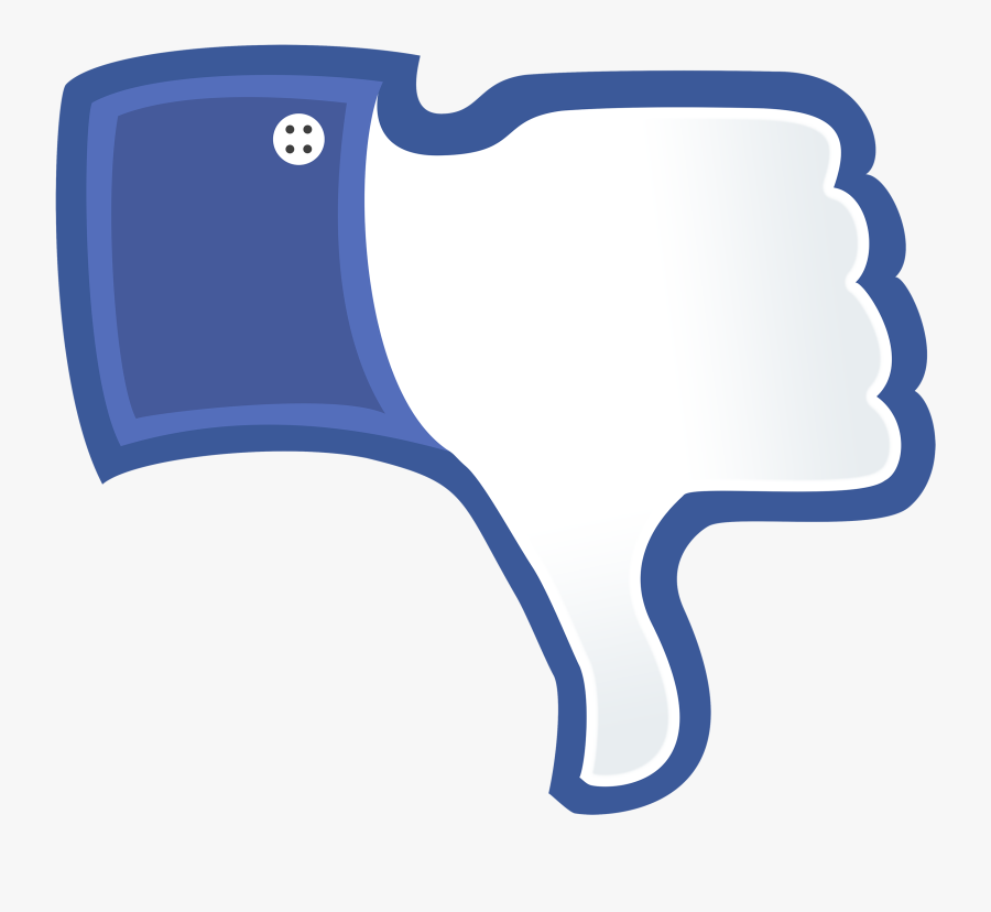 Social Media Facebook Like Button Thumb Signal Blog - Facebook Thumbs Down Png, Transparent Clipart