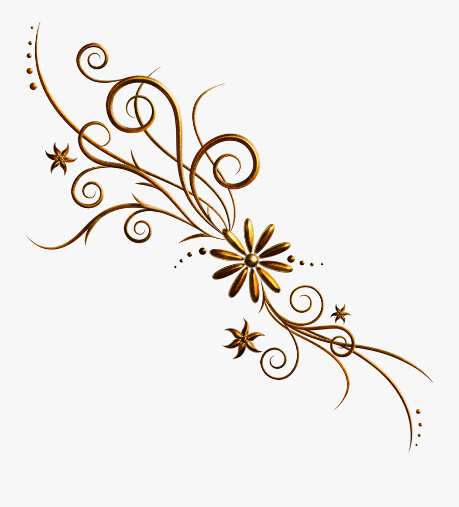 Golden Flower Vector Png , Free Transparent Clipart - ClipartKey