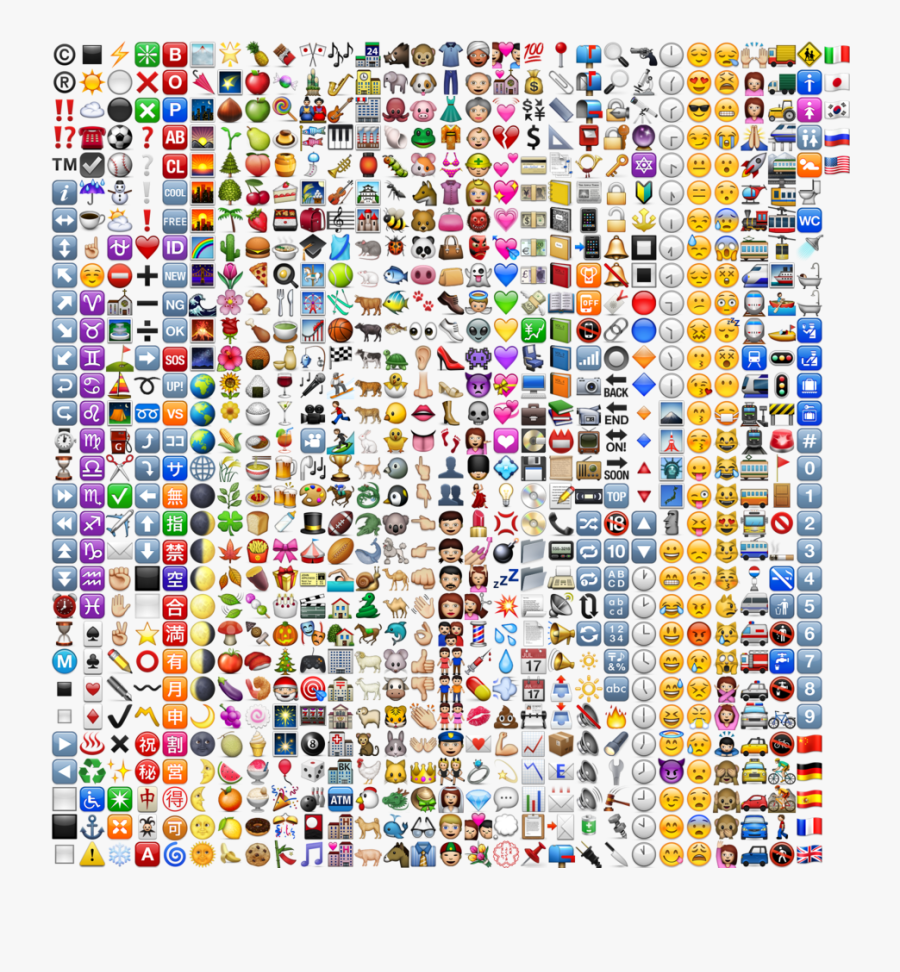 All Iphone Emojis , Transparent Cartoons - All Iphone Emojis, Transparent Clipart