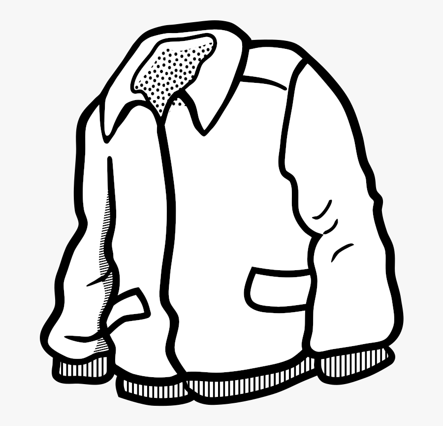 Jacket Clipart Printable - Jacket Clipart Black And White Png, Transparent Clipart