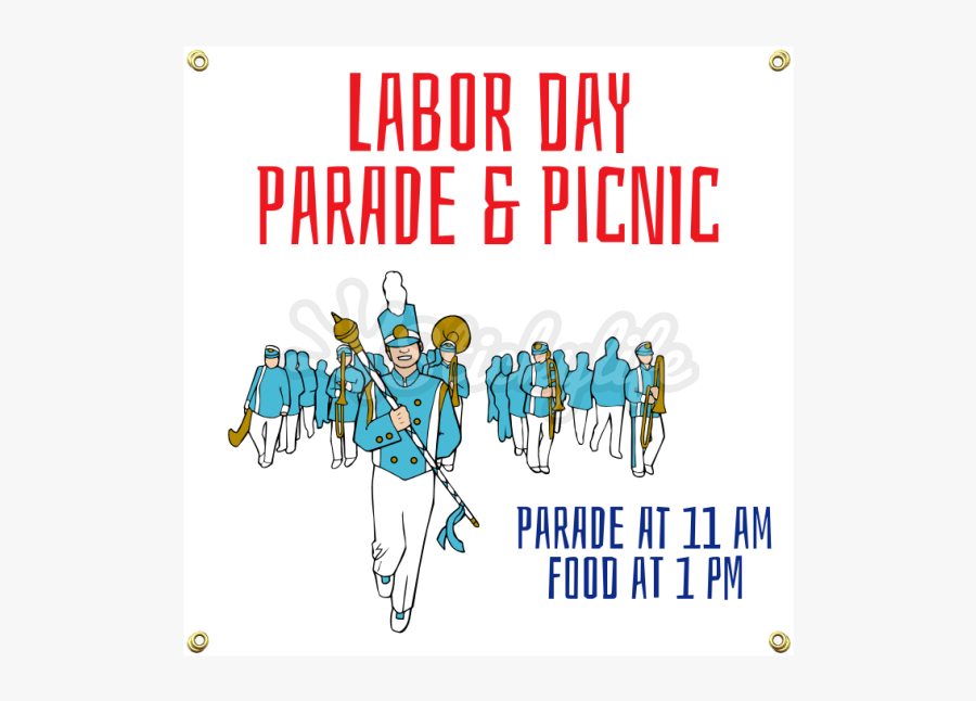 Labor Day Vinyl Banner - Poster, Transparent Clipart