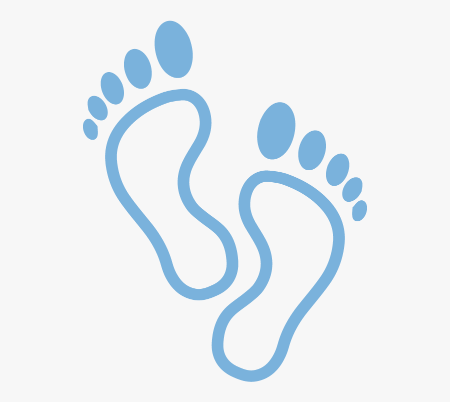 Footprints Outline, Transparent Clipart