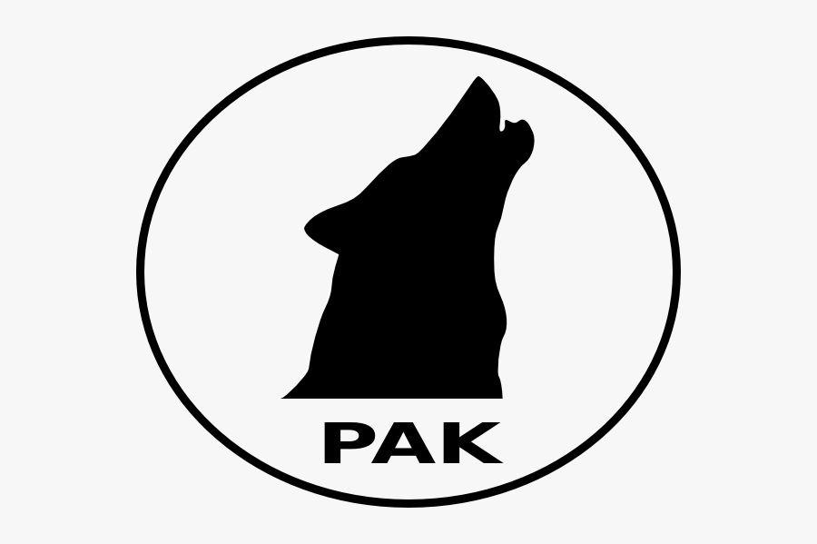 Wolf Howling Silhouette, Transparent Clipart