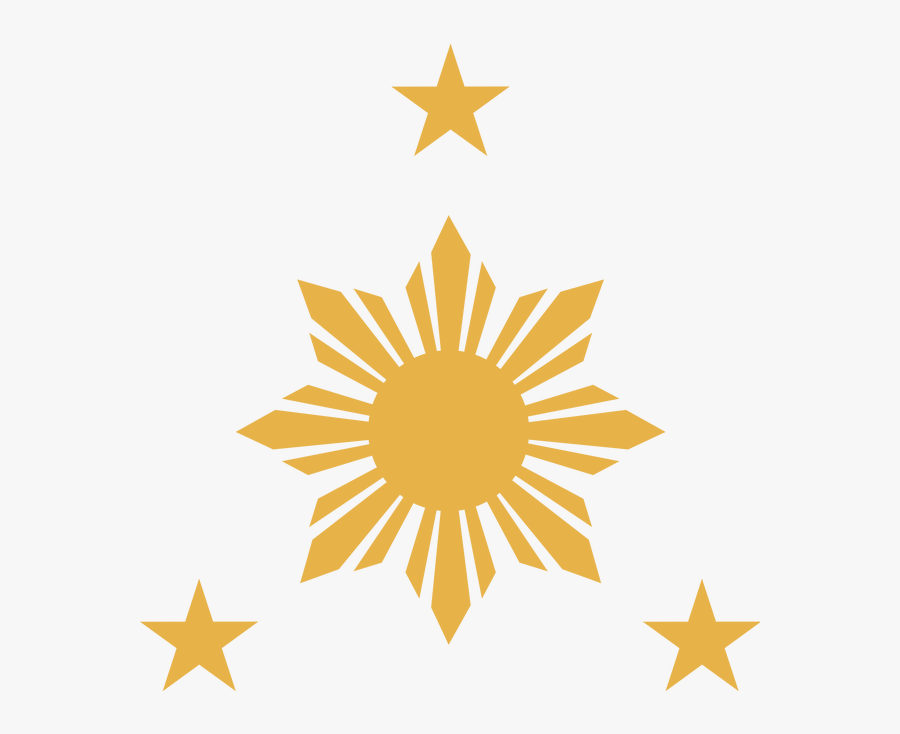 Beautiful Philippines Sunshine All - 3 Star And A Sun, Transparent Clipart