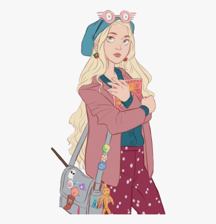 Luna Lovegood Lunalovegood Ravenclaw Hogwarts Freetoedit - Luna Lovegood Fan Art, Transparent Clipart