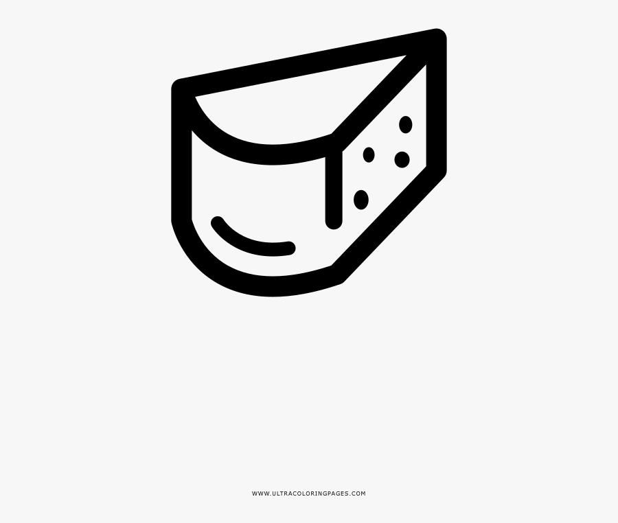 Cheese Slice Coloring Page , Free Transparent Clipart - ClipartKey