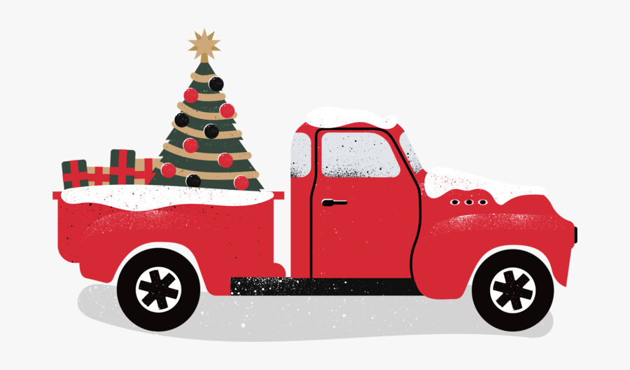 Pickup Clipart Mini Truck - Christmas Red Truck Png Clipart, Transparent Clipart