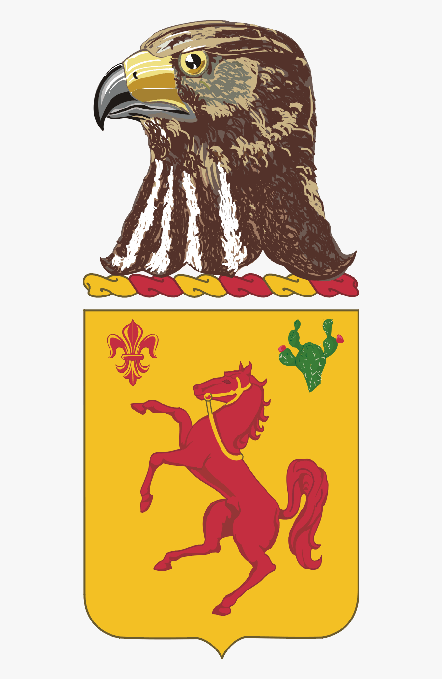 113cavregtcoa - 113th Cavalry Emblem, Transparent Clipart