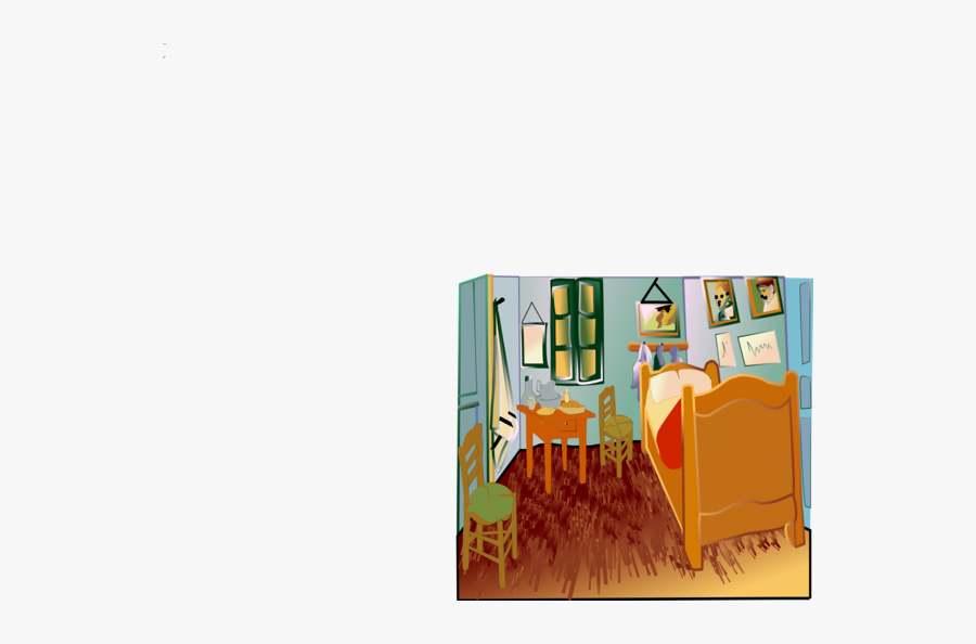 Van Gogh"s Room - Clip Art, Transparent Clipart