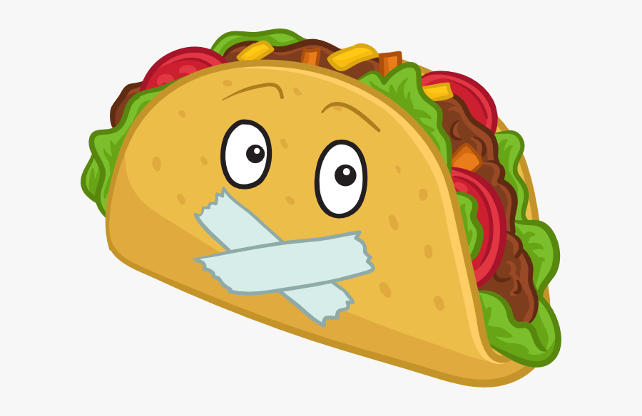 Taco Clipart Chicken Taco - Transparent Taco Images Cartoon, Transparent Clipart