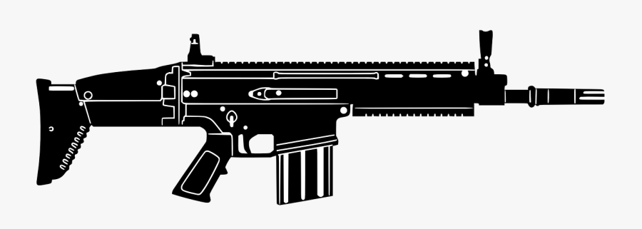 Assault Rifle Rifle Scar Free Photo - Gun Called Scar, Transparent Clipart