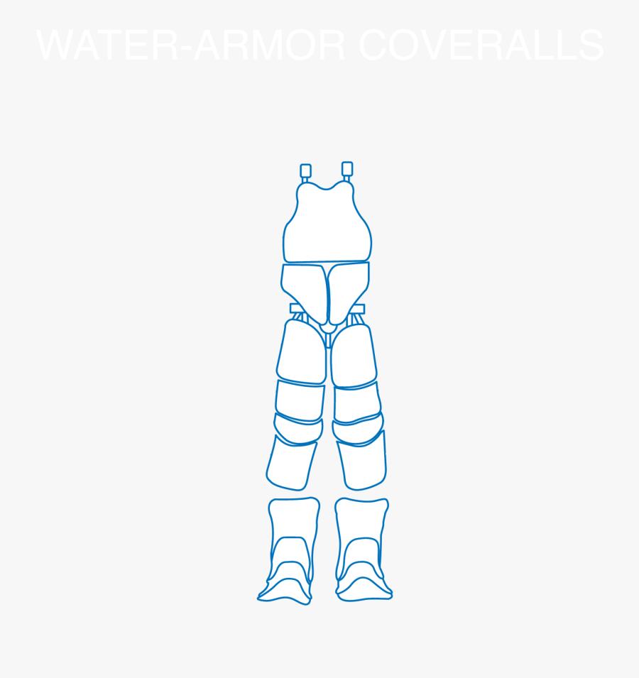 Water Armor Coveralls - Illustration, Transparent Clipart