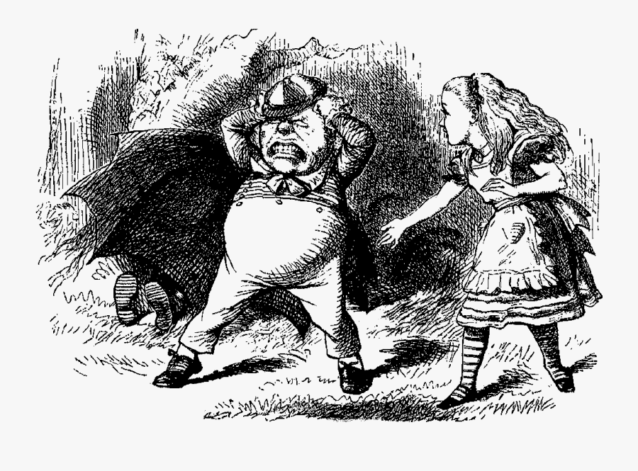 Tweedledee Tweedledum Image Digital Illustration - Rattle Alice Through ...