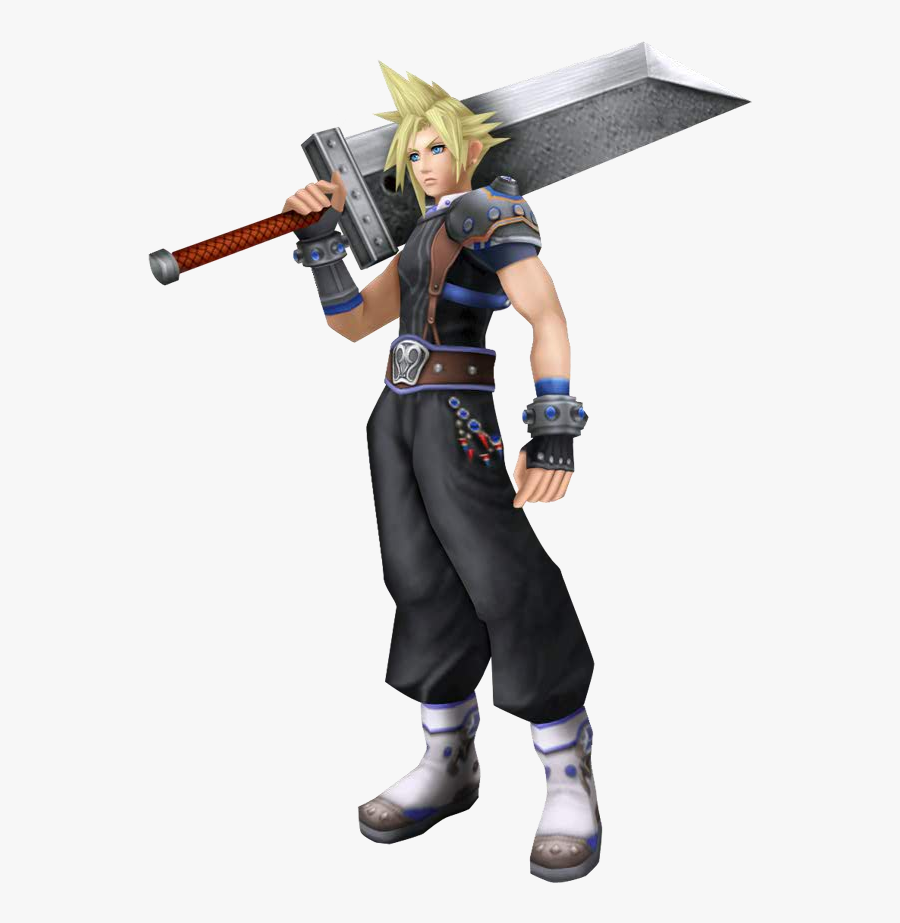 Final Fantasy Free Download Png - Cloud Strife Dissidia 012, Transparent Clipart