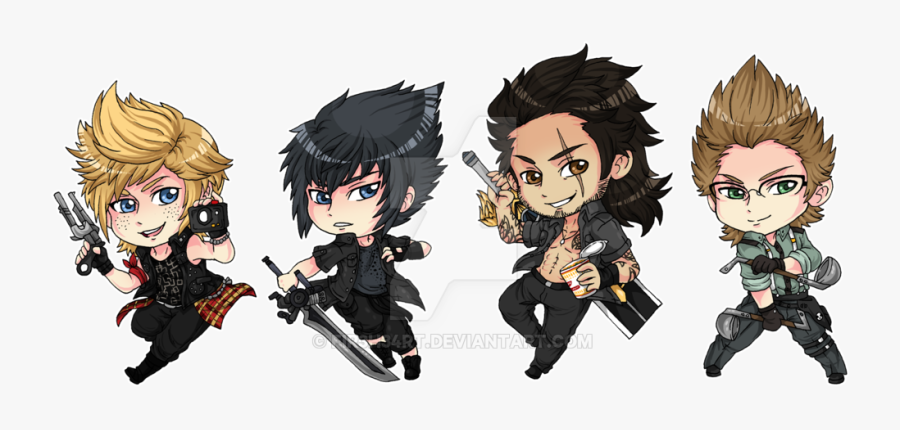 Xv Stickers By Fir - Chibi Final Fantasy 15, Transparent Clipart