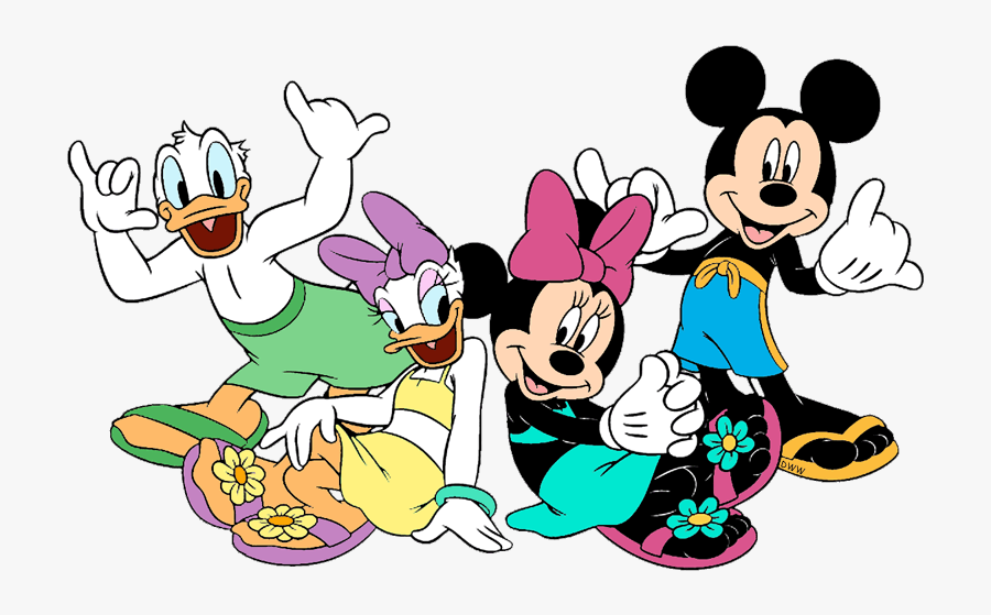 Disney Summertime Clip Art 5 Disney Clip Art Galore - Mickey And Minnie Donald And Daisy, Transparent Clipart
