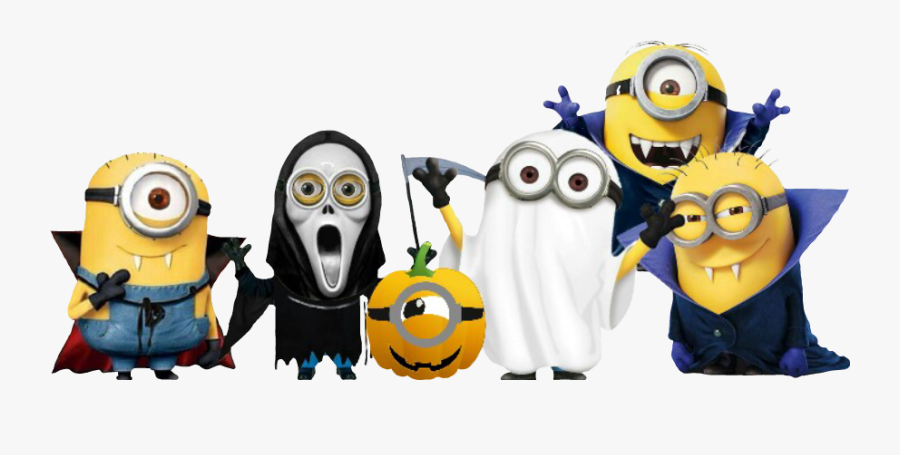 #minions #scary #halloween #halloweeniscoming #halloweentime - Minions Stickers Halloween, Transparent Clipart