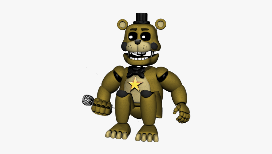 Rockstar Golden Freddy - Five Nights At Freddy's Rockstar Freddy, Transparent Clipart