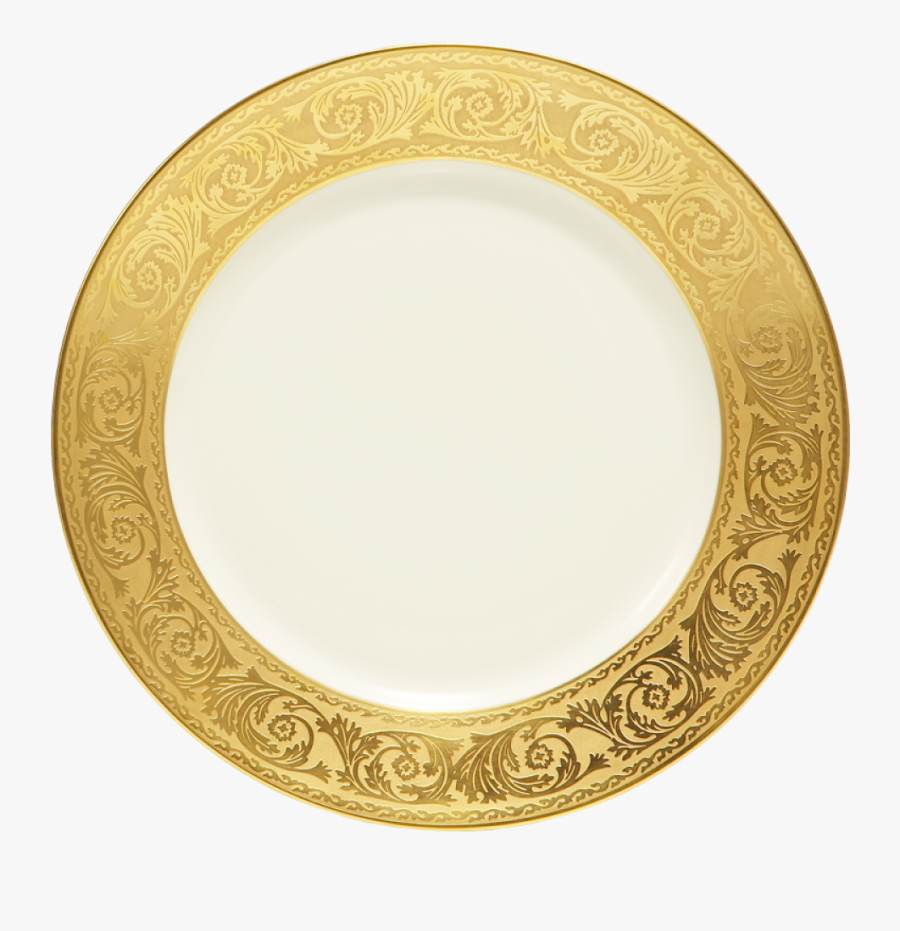 Transparent Dinner Plate Clipart - Dinner Plate Gold Png, Transparent Clipart