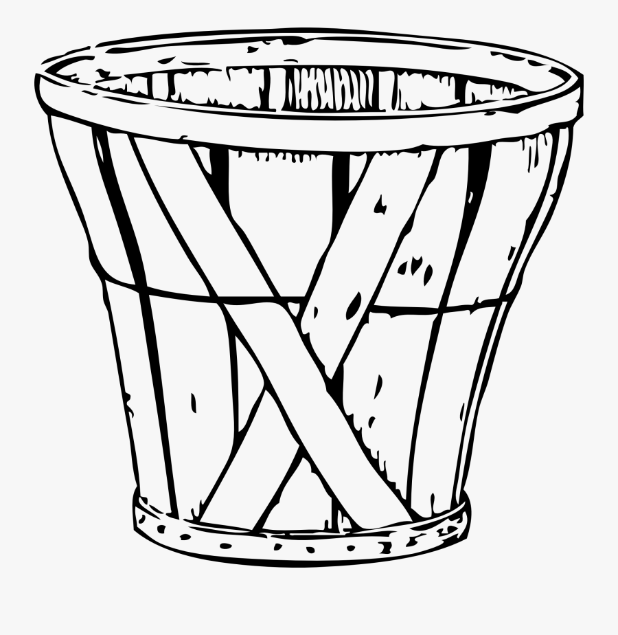 Of Wooden Design Free - Apple Basket Clip Art, Transparent Clipart