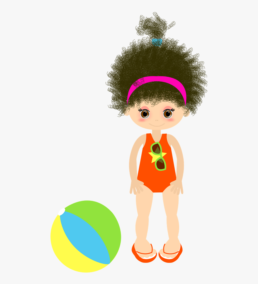 ○••°‿✿⁀ Girls ‿✿⁀°••○ - Clipart Cute Vector Girls Pool Party Clipart, Transparent Clipart