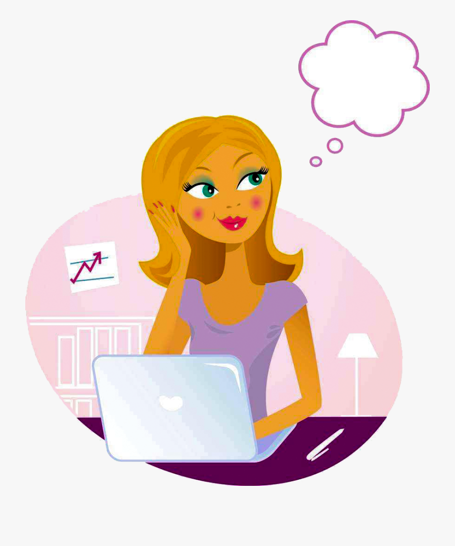 Secretary Drawing Working Girl Illustration , Free Transparent